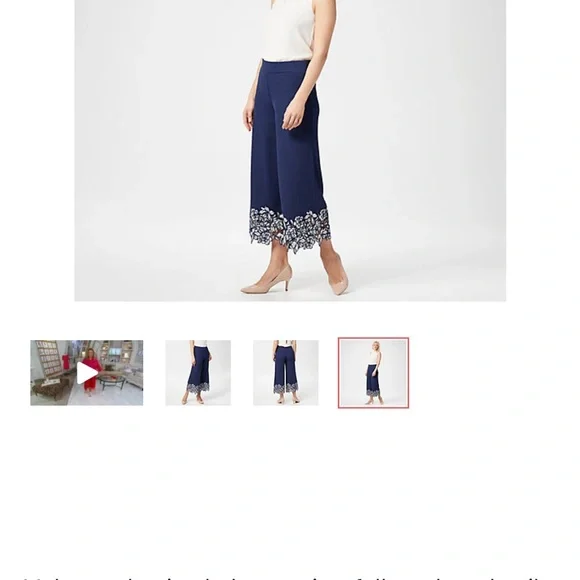 Isaac Mizrahi Live! Pebble Knit Culottes - Picture 5 of 7